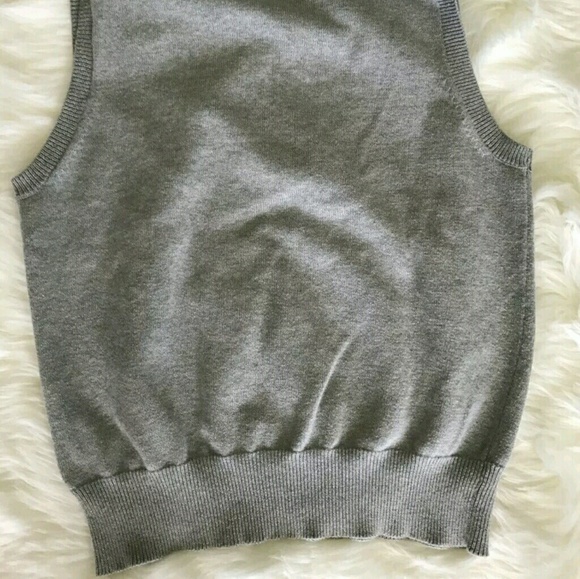 Polo jean Co By Ralph Lauren cotton grey gray vest - Picture 5 of 5